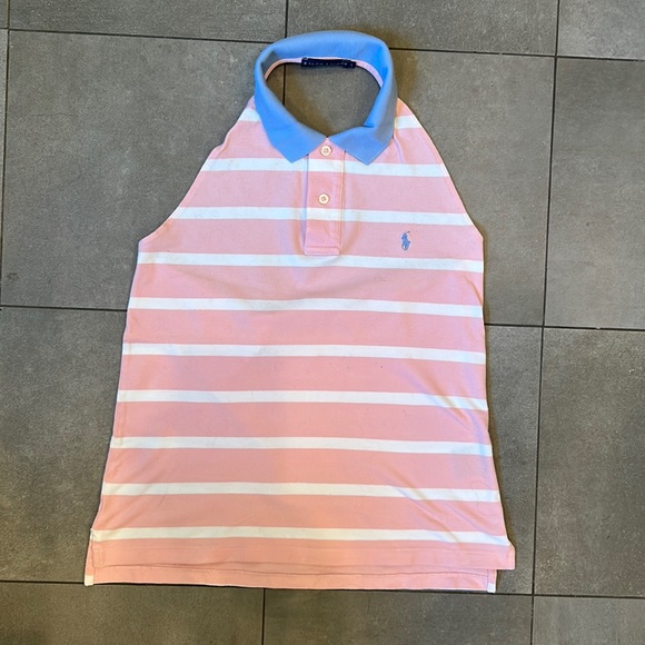 Ralph Lauren Tops - Ralph Lauren Open Back Polo Shirt